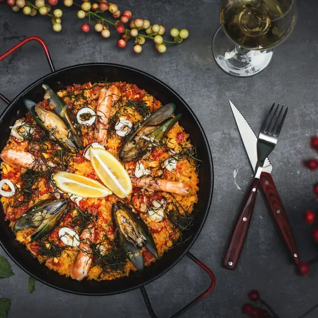 Arroz cremoso con mariscos